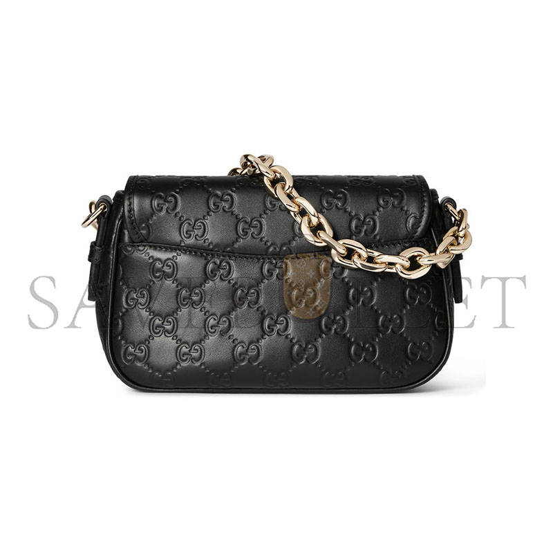 GUCCI GG EMBLEM SMALL SHOULDER BAG 847448 (20.5*13*7cm)